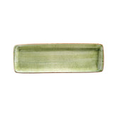 Bonna China Natura 19" x 6.25" x h:1" Rectangular Green Porcelain Platter